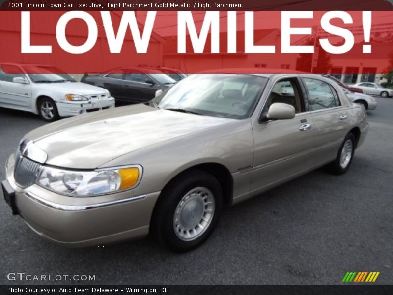 Light Parchment Gold Metallic / Light Parchment 2001 Lincoln Town Car Executive