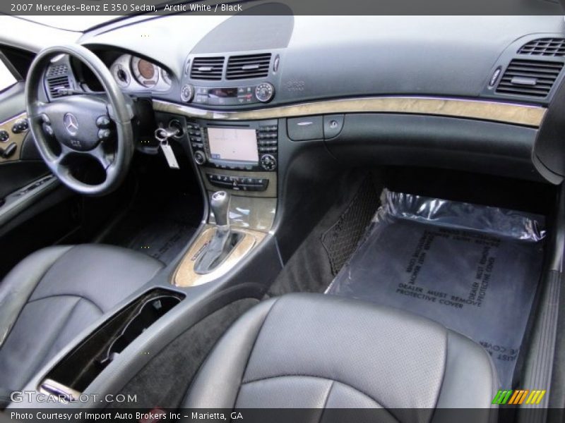 Arctic White / Black 2007 Mercedes-Benz E 350 Sedan