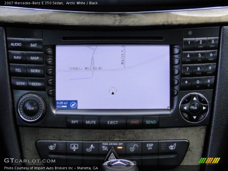 Arctic White / Black 2007 Mercedes-Benz E 350 Sedan