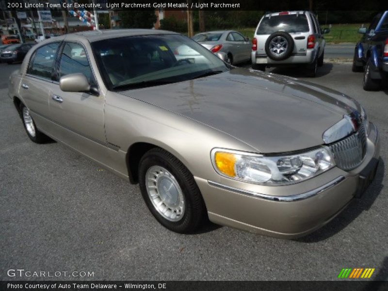 Light Parchment Gold Metallic / Light Parchment 2001 Lincoln Town Car Executive