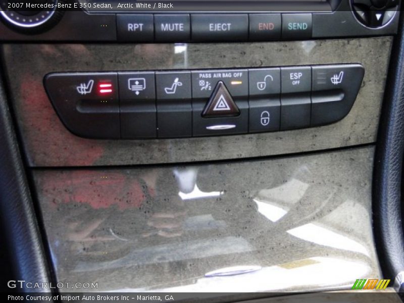 Arctic White / Black 2007 Mercedes-Benz E 350 Sedan