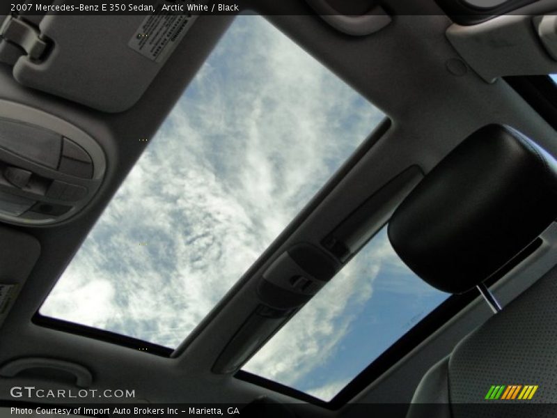 Arctic White / Black 2007 Mercedes-Benz E 350 Sedan