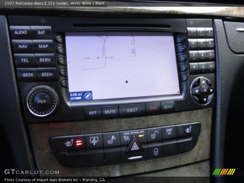 Arctic White / Black 2007 Mercedes-Benz E 350 Sedan