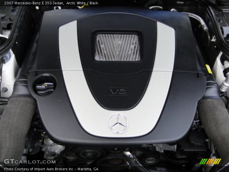 Arctic White / Black 2007 Mercedes-Benz E 350 Sedan