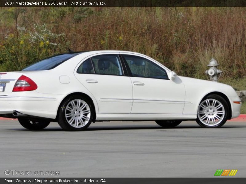 Arctic White / Black 2007 Mercedes-Benz E 350 Sedan