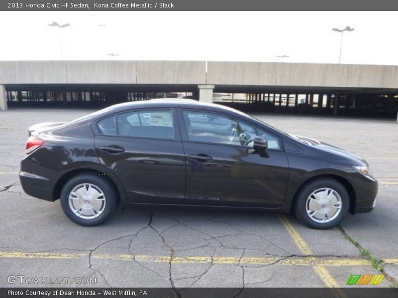 Kona Coffee Metallic / Black 2013 Honda Civic HF Sedan