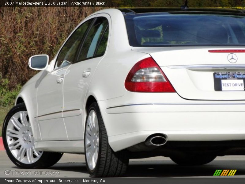 Arctic White / Black 2007 Mercedes-Benz E 350 Sedan