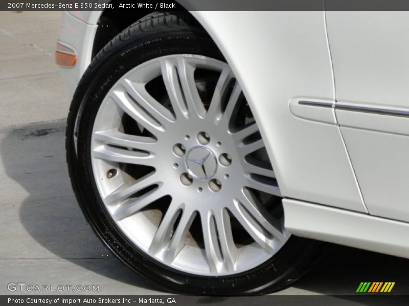 Arctic White / Black 2007 Mercedes-Benz E 350 Sedan