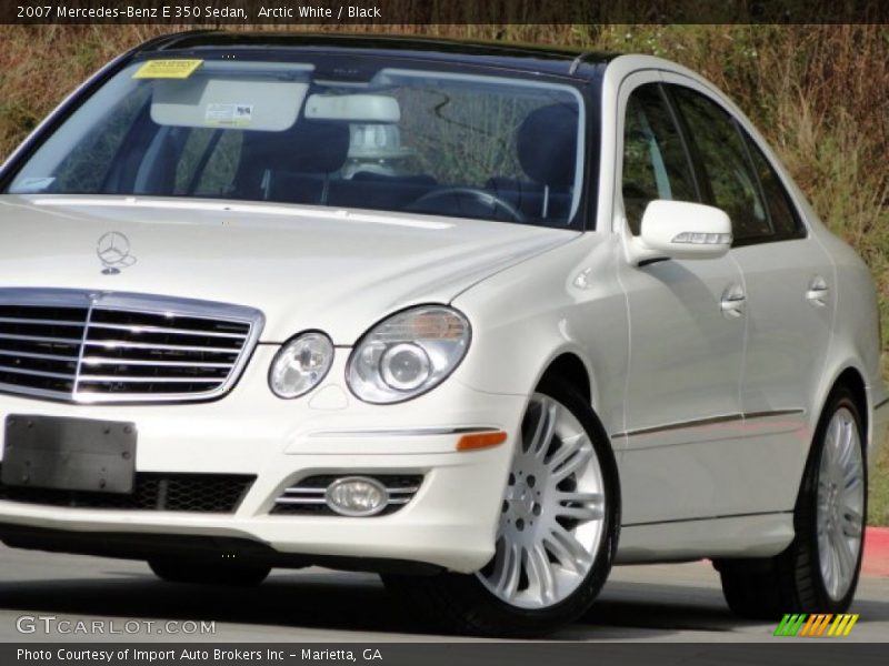 Arctic White / Black 2007 Mercedes-Benz E 350 Sedan