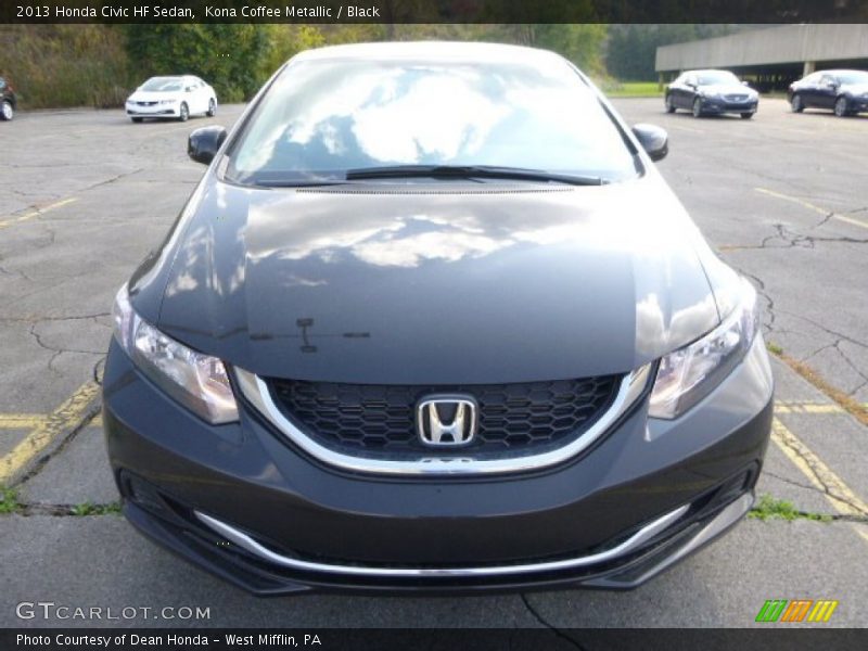 Kona Coffee Metallic / Black 2013 Honda Civic HF Sedan