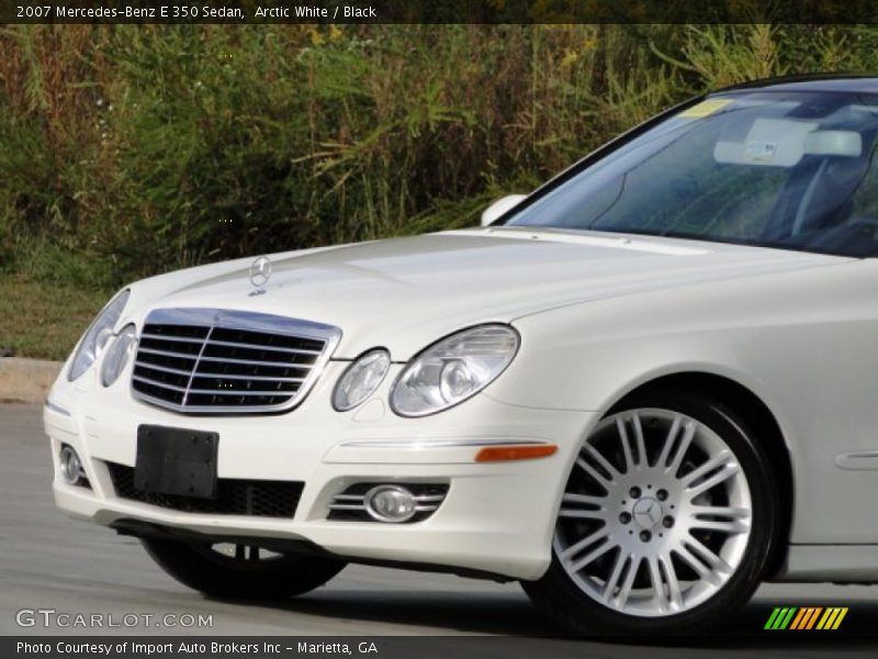 Arctic White / Black 2007 Mercedes-Benz E 350 Sedan