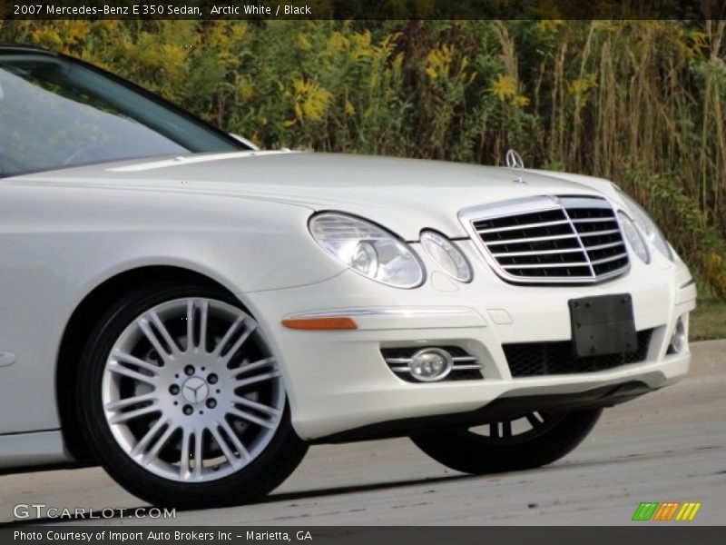 Arctic White / Black 2007 Mercedes-Benz E 350 Sedan