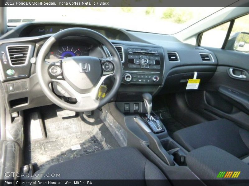 Kona Coffee Metallic / Black 2013 Honda Civic HF Sedan