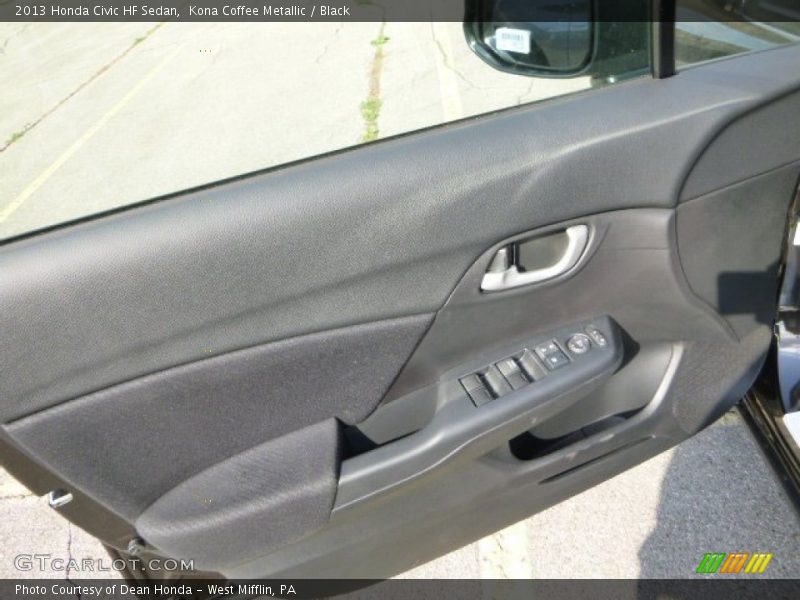 Kona Coffee Metallic / Black 2013 Honda Civic HF Sedan