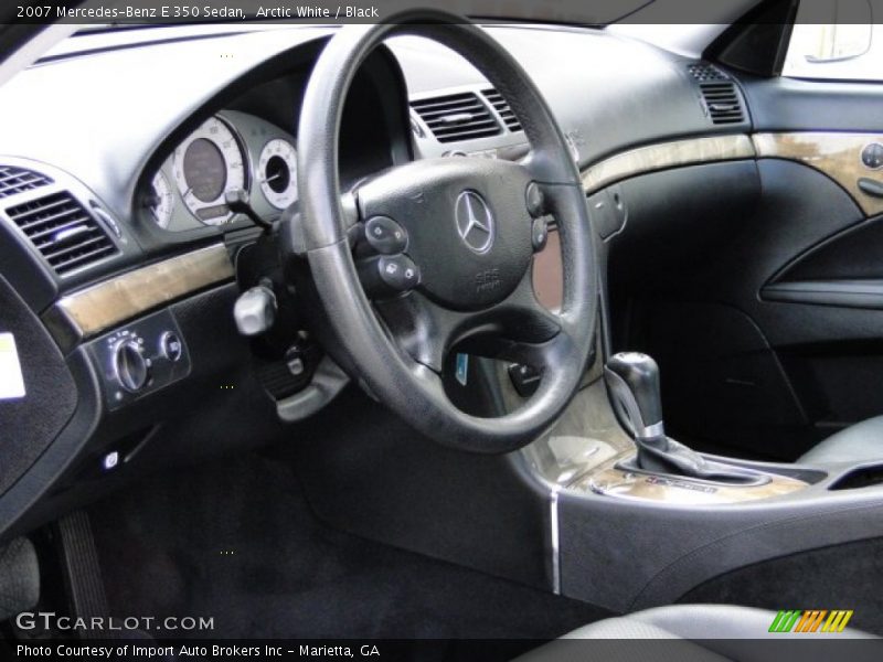 Arctic White / Black 2007 Mercedes-Benz E 350 Sedan