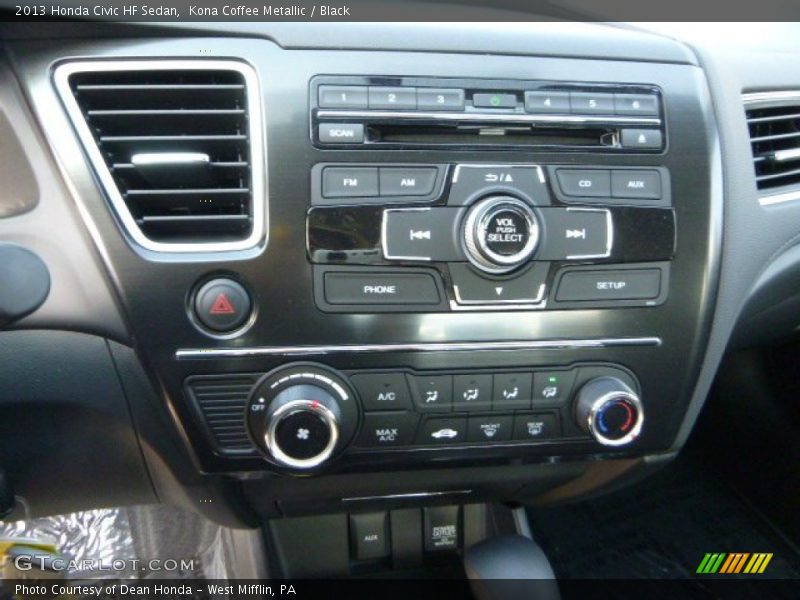 Controls of 2013 Civic HF Sedan