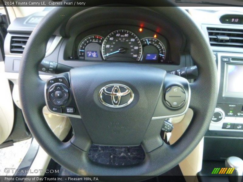 Cypress Pearl / Ivory 2014 Toyota Camry LE