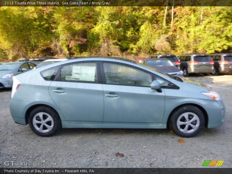 Sea Glass Pearl / Misty Gray 2013 Toyota Prius Three Hybrid
