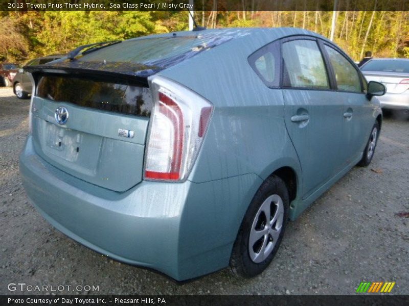 Sea Glass Pearl / Misty Gray 2013 Toyota Prius Three Hybrid