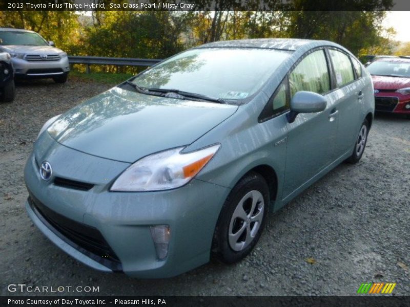 Sea Glass Pearl / Misty Gray 2013 Toyota Prius Three Hybrid