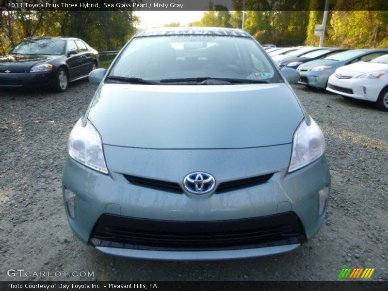 Sea Glass Pearl / Misty Gray 2013 Toyota Prius Three Hybrid