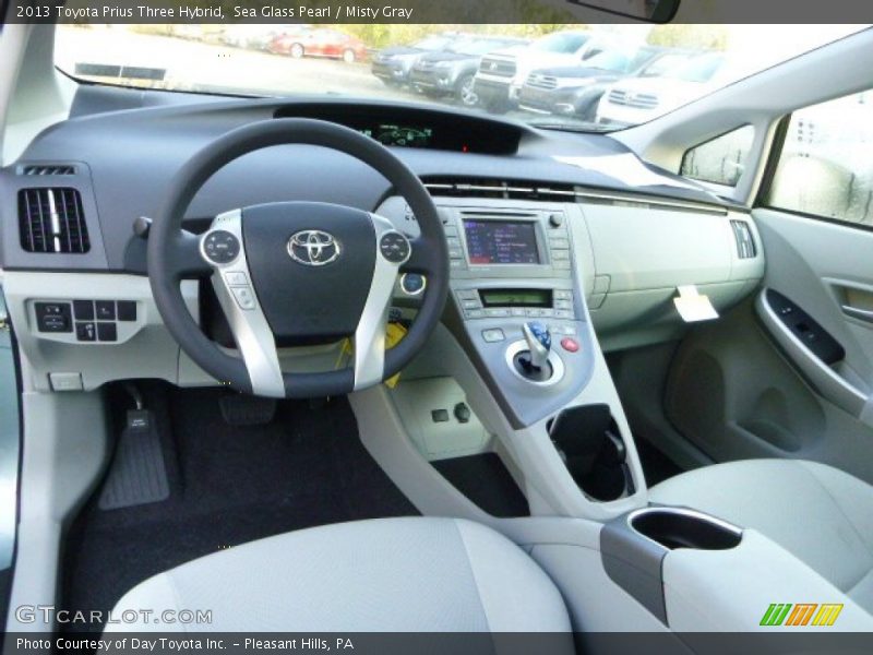 Sea Glass Pearl / Misty Gray 2013 Toyota Prius Three Hybrid