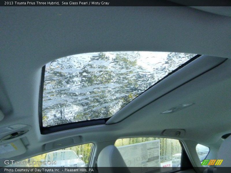 Sea Glass Pearl / Misty Gray 2013 Toyota Prius Three Hybrid