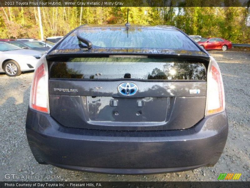 Winter Gray Metallic / Misty Gray 2013 Toyota Prius Four Hybrid