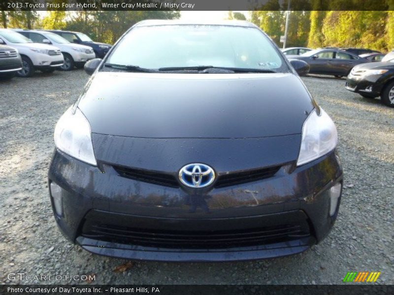 Winter Gray Metallic / Misty Gray 2013 Toyota Prius Four Hybrid