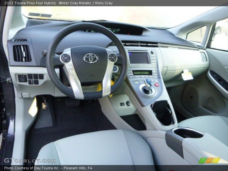 Winter Gray Metallic / Misty Gray 2013 Toyota Prius Four Hybrid