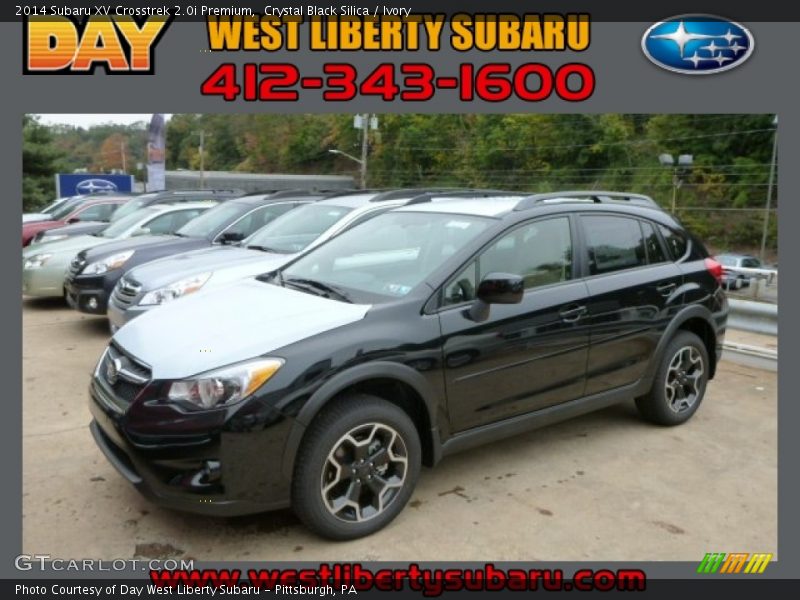 Crystal Black Silica / Ivory 2014 Subaru XV Crosstrek 2.0i Premium