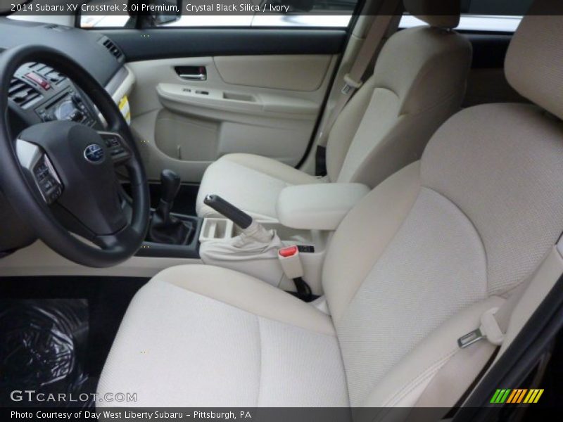 Front Seat of 2014 XV Crosstrek 2.0i Premium