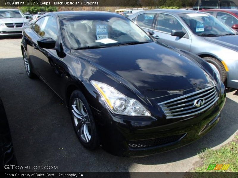 Black Obsidian / Graphite 2009 Infiniti G 37 x Coupe