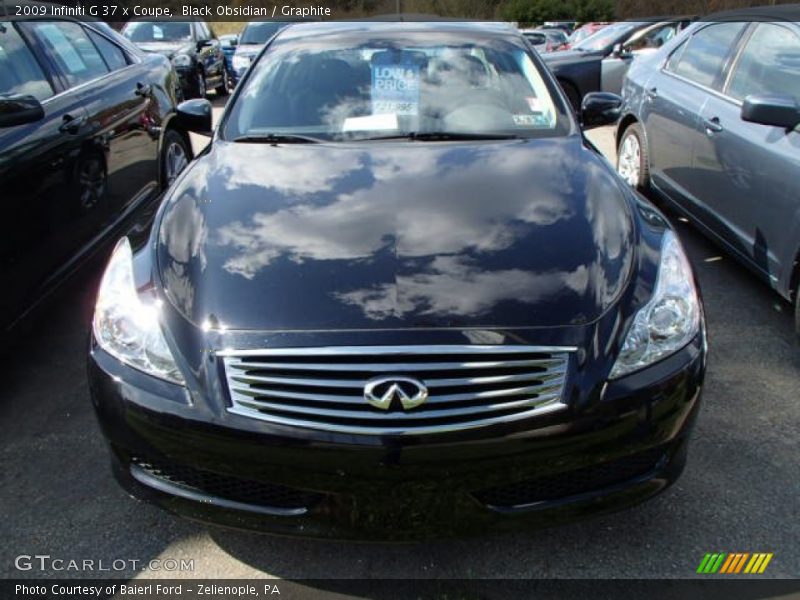 Black Obsidian / Graphite 2009 Infiniti G 37 x Coupe