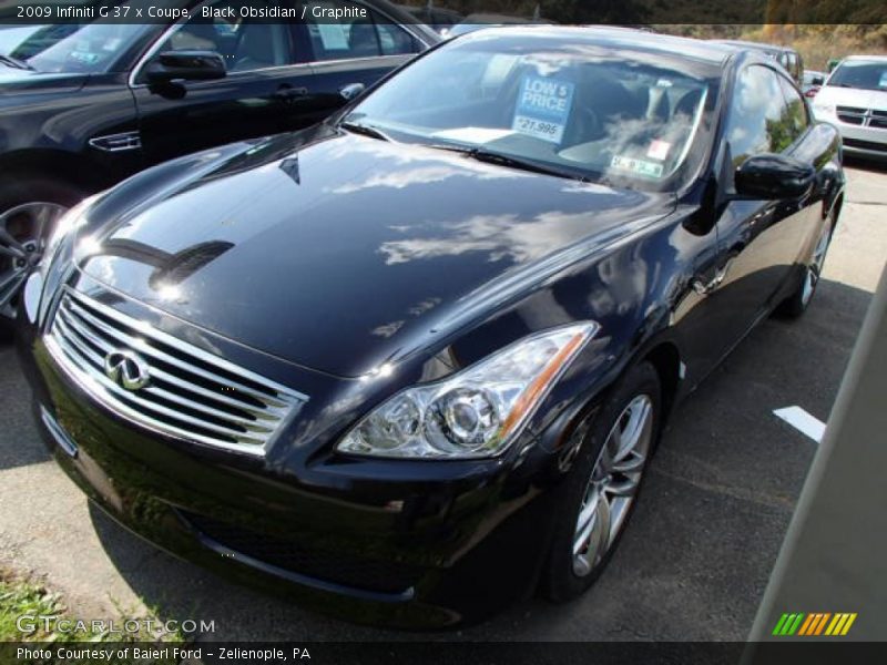Black Obsidian / Graphite 2009 Infiniti G 37 x Coupe