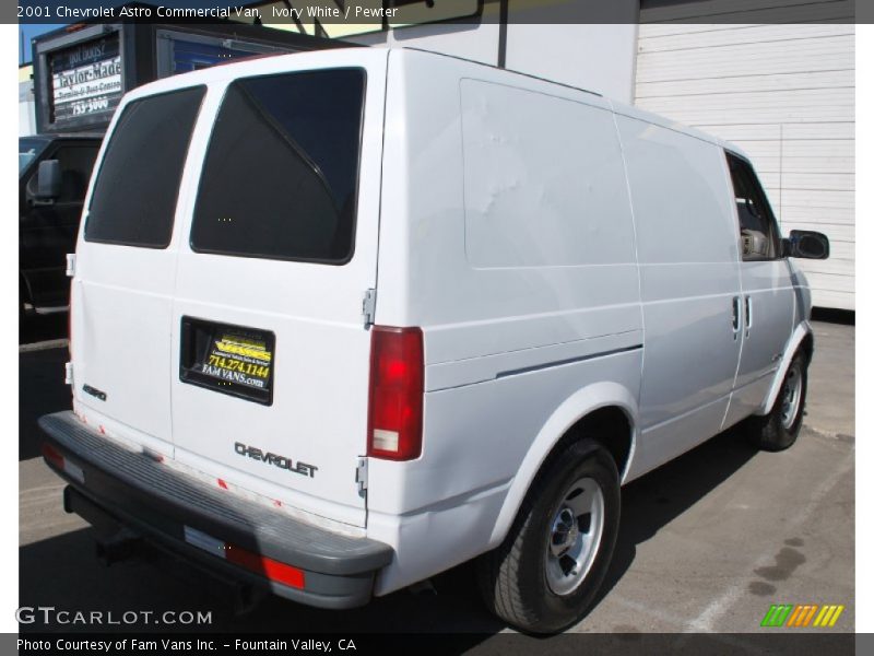 Ivory White / Pewter 2001 Chevrolet Astro Commercial Van