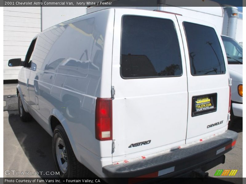 Ivory White / Pewter 2001 Chevrolet Astro Commercial Van