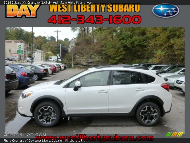 Satin White Pearl / Ivory 2014 Subaru XV Crosstrek 2.0i Limited