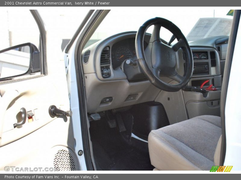 Ivory White / Pewter 2001 Chevrolet Astro Commercial Van