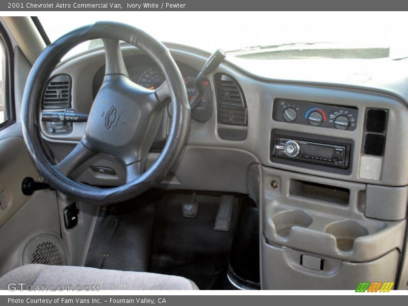 Ivory White / Pewter 2001 Chevrolet Astro Commercial Van