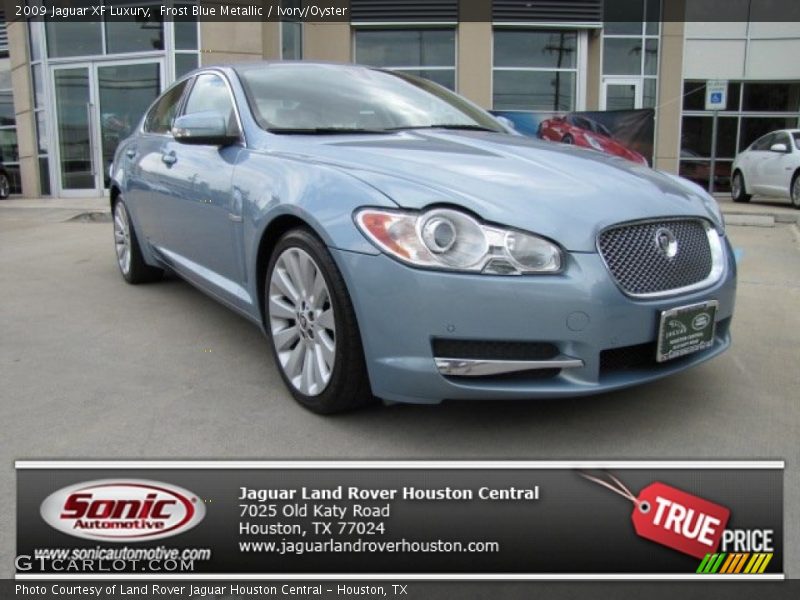 Frost Blue Metallic / Ivory/Oyster 2009 Jaguar XF Luxury