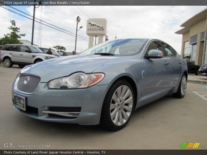 Frost Blue Metallic / Ivory/Oyster 2009 Jaguar XF Luxury