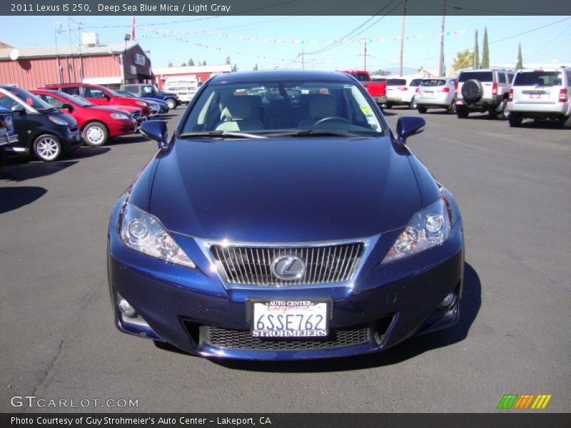 Deep Sea Blue Mica / Light Gray 2011 Lexus IS 250