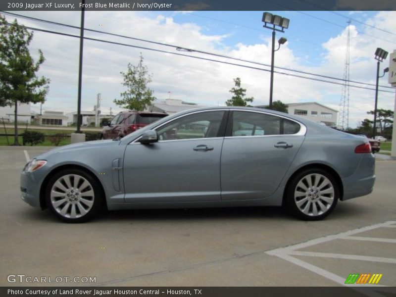 Frost Blue Metallic / Ivory/Oyster 2009 Jaguar XF Luxury