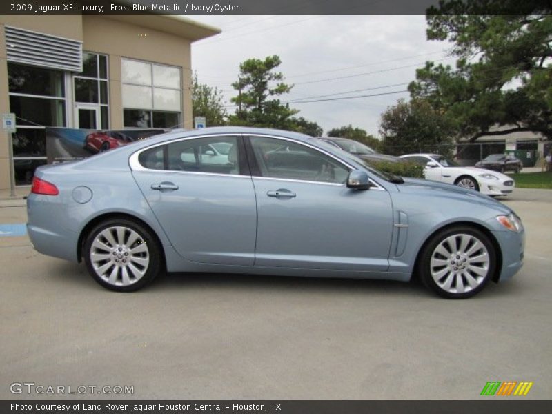 Frost Blue Metallic / Ivory/Oyster 2009 Jaguar XF Luxury
