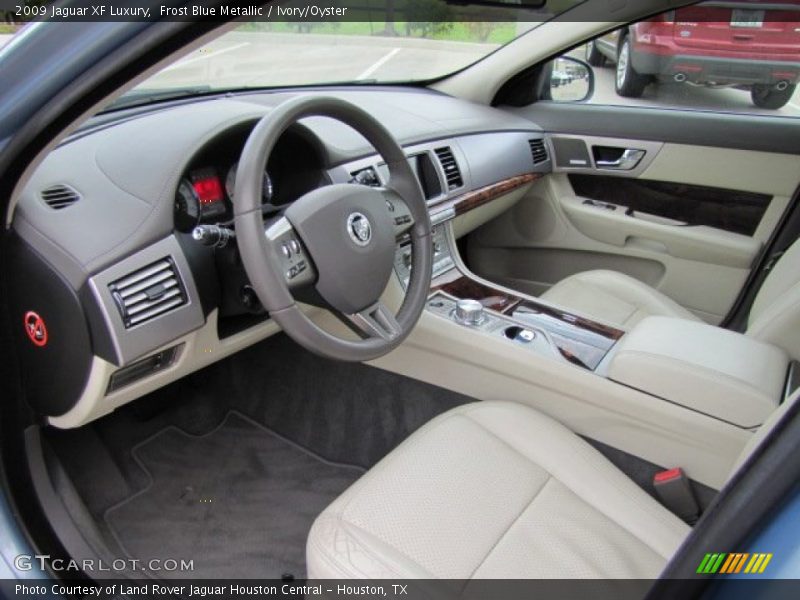 Frost Blue Metallic / Ivory/Oyster 2009 Jaguar XF Luxury
