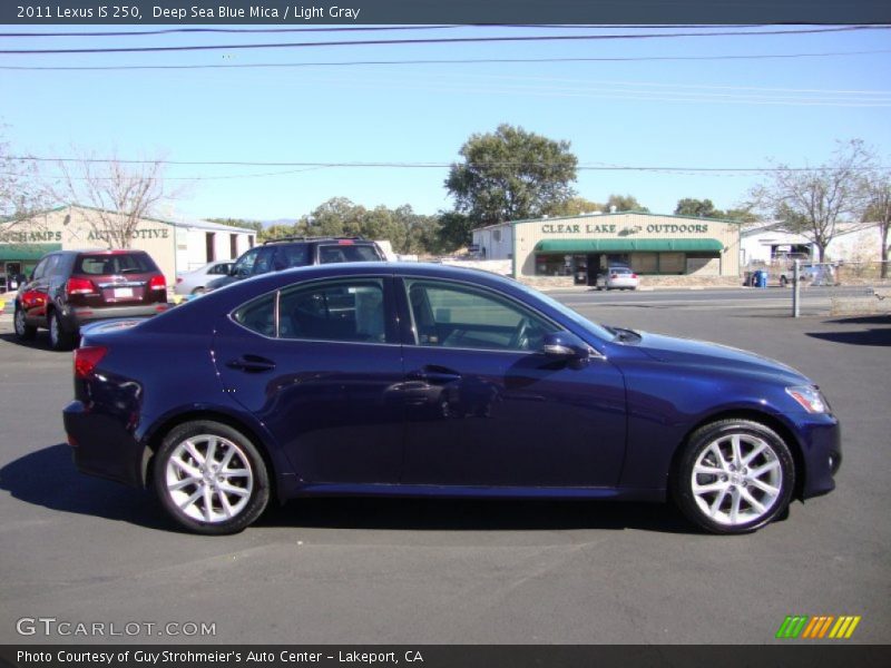 Deep Sea Blue Mica / Light Gray 2011 Lexus IS 250