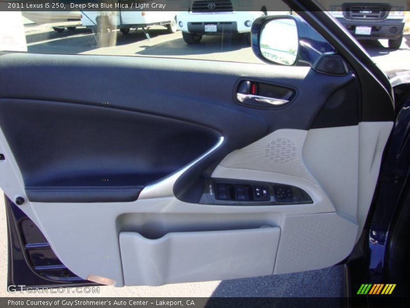 Deep Sea Blue Mica / Light Gray 2011 Lexus IS 250
