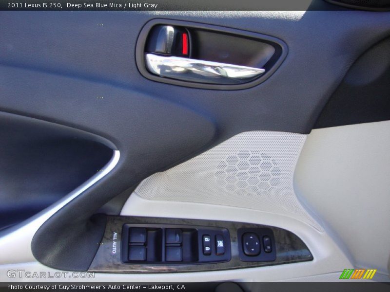 Deep Sea Blue Mica / Light Gray 2011 Lexus IS 250