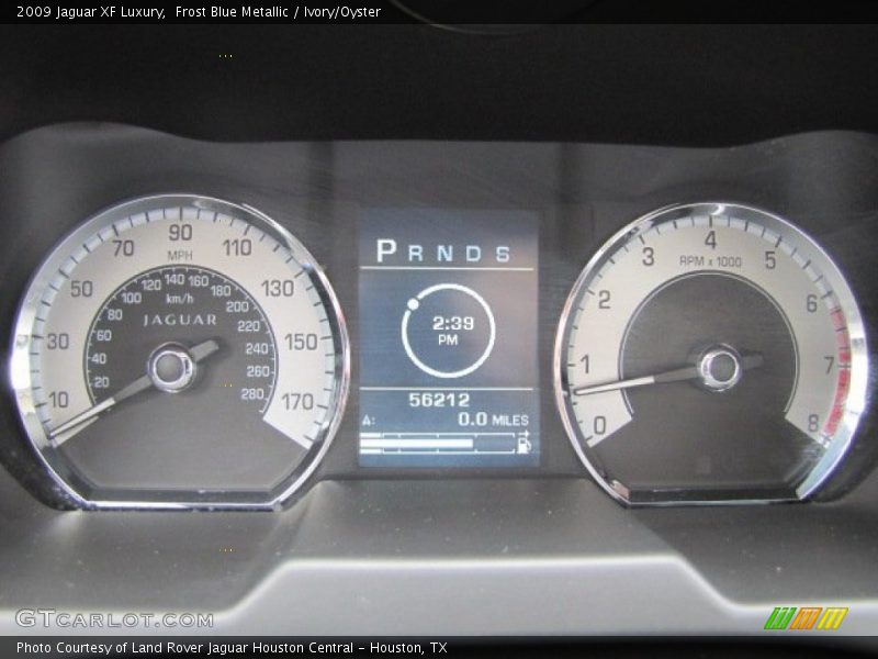 Frost Blue Metallic / Ivory/Oyster 2009 Jaguar XF Luxury